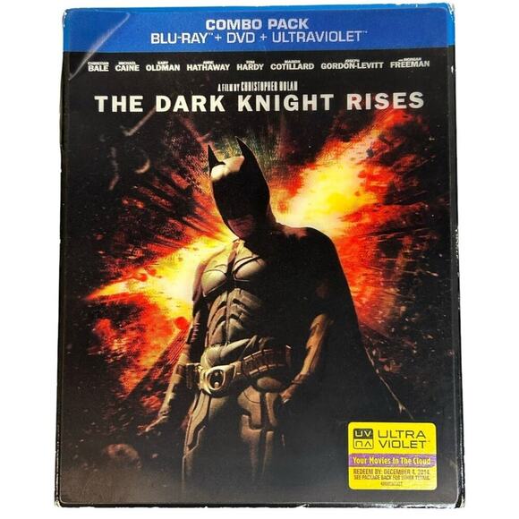 The Dark Knight Rises 2012 (Blu-ray/DVD Combo+UltraViolet Digital Copy) Batman - Picture 1 of 4